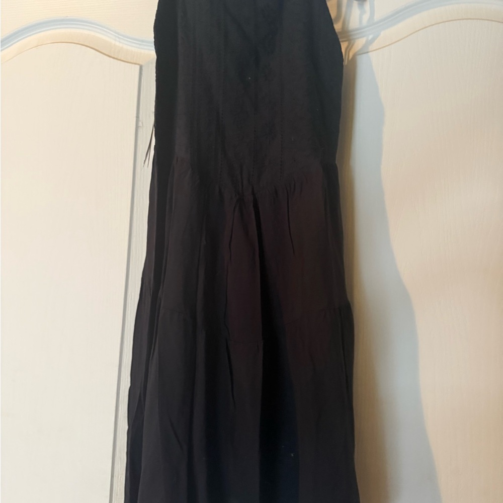 Hippie Rose Black Mini Dress